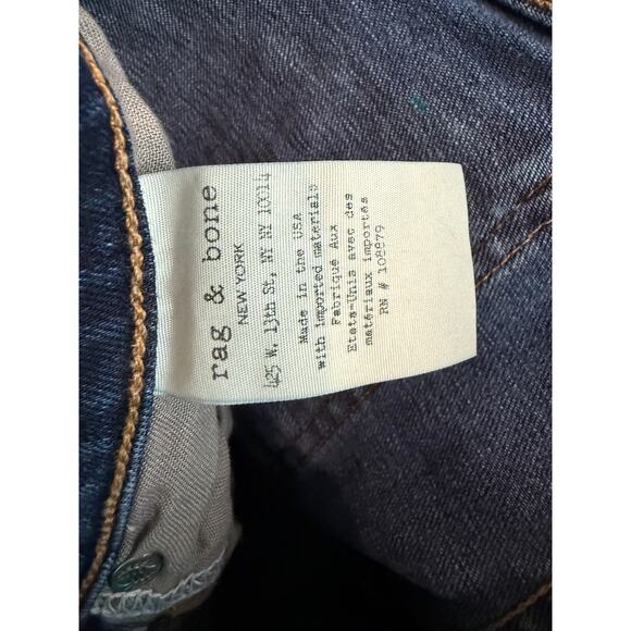Rag & Bone Skinny Denim Jeans Woodford Dark Wash 28 - Picture 8 of 9